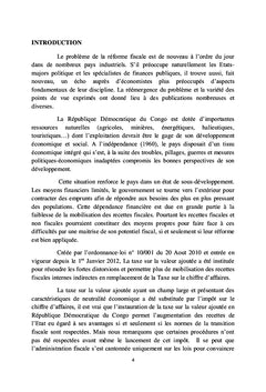 EVALUATION DE LA REFORME DE LA TVA EN RDC ET SON IMPACT SUR LE CLIMAT DES AFFAIRES
