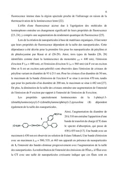 Nanoparticules avec l'agrégation induite