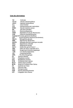 Cytogénétique du Syndrome de Turner