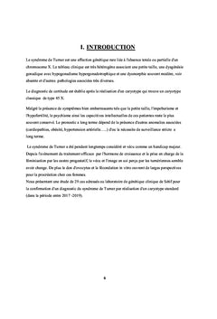 Cytogénétique du Syndrome de Turner