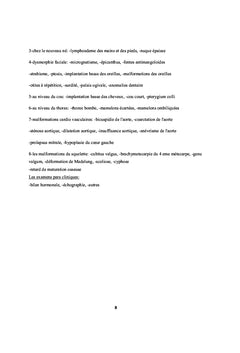 Cytogénétique du Syndrome de Turner