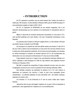 Trisomie 21: Expérience du Laboratoire de Cytogénétique CHU de Sétif