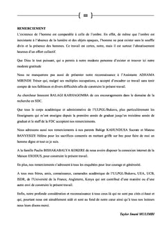 Analyse des Stratégies de Relance des Activités Génératrices des Revenues à Mumosho Centre