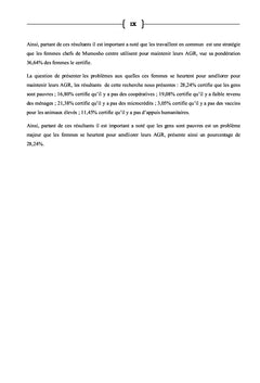 Analyse des Stratégies de Relance des Activités Génératrices des Revenues à Mumosho Centre