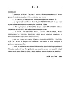 Connaissances et pratiques sur l'utilisation des plantes médicinales par femmes