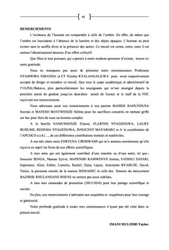 Connaissances et pratiques sur l'utilisation des plantes médicinales par femmes
