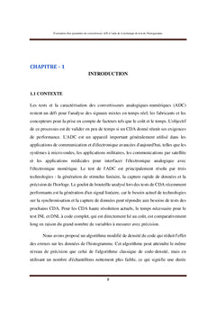 Évaluation d'un paramètre de convertisseur A/N