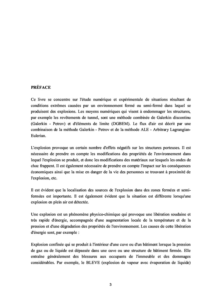 Dommages au revêtement des tunnels par la DGBEM