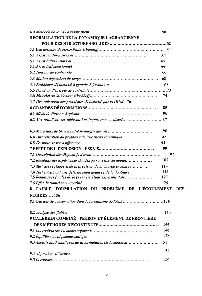 Dommages au revêtement des tunnels par la DGBEM