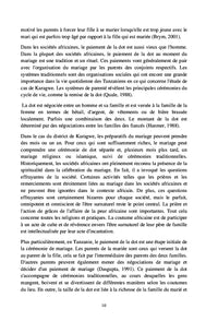 La pratique du paiement de la dot en Tanzanie
