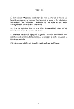 Excellence académique
