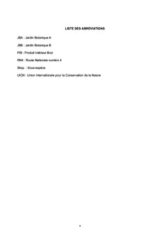 Étude architecturale des caféiers sauvages endémiques