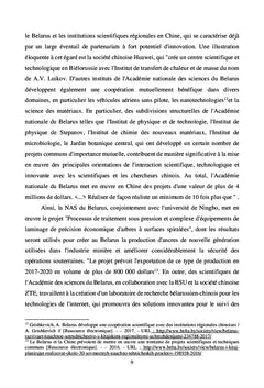 Biélorussie - Chine : un vecteur de confiance