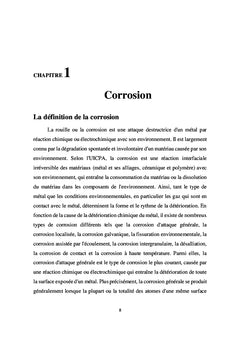 Corrosion métallique en milieu agressif