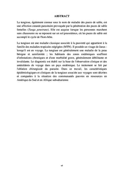 TungiasisUne dermatose tropicale mal documentée