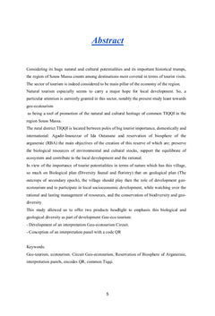 Mise en valeur des potentialités Géo-écotouristiques