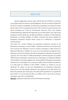 Programmes du FMI et Performances Économiques en CEMAC