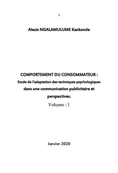 Comportement du Consommateur