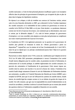 Le contrôle de la société anonyme par le conseil d'administration