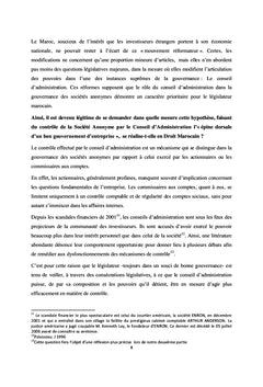 Le contrôle de la société anonyme par le conseil d'administration