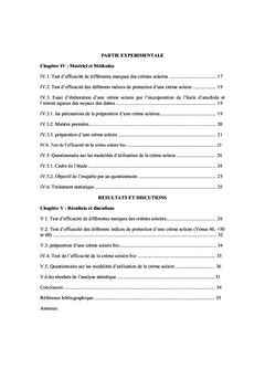 Préparation d'une crème solaire à partir d'une huile essentielle