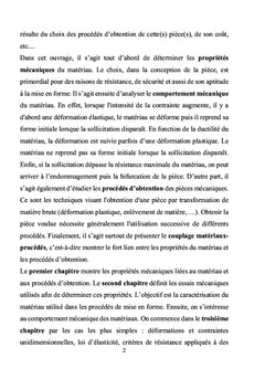 Choix du couple : Matériaux - Procédés d'obtention