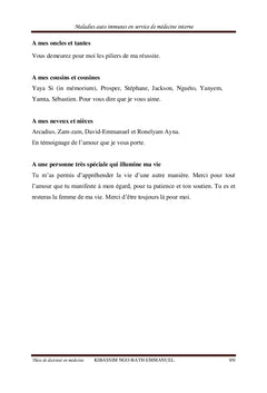 Maladies Auto-immunes en service de médecine interne