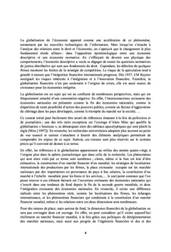 L'économie globalisée a bout de souffle: