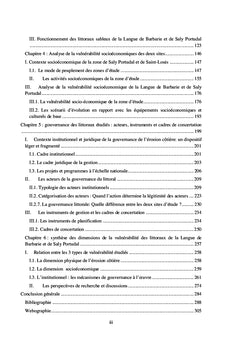Dynamique, vulnérabilité socio économique et gouvernance des littoraux