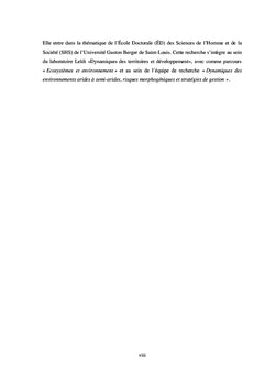 Dynamique, vulnérabilité socio économique et gouvernance des littoraux