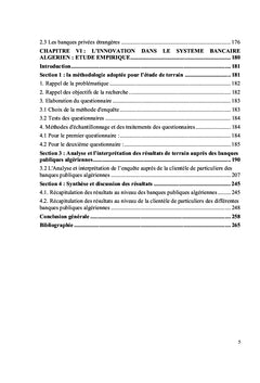 L'INNOVATION DANS LE SYSTEME BANCAIRE ALGERIEN :