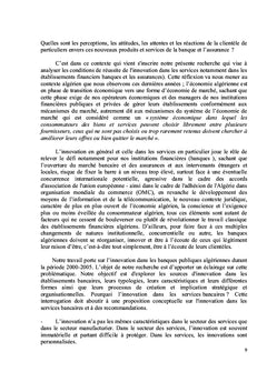 L'INNOVATION DANS LE SYSTEME BANCAIRE ALGERIEN :