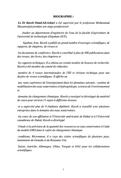 Analyse de sensibilité du modèle de ruissellement par le SWAT
