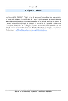 Manuel de l'informatique niveau 1&2