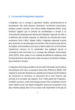 État de l'intégration régionale en Afrique de l'Ouest
