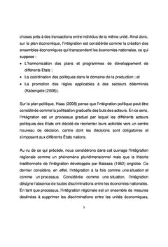 État de l'intégration régionale en Afrique de l'Ouest