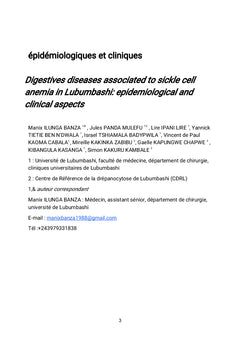 La drépanocytose à Lubumbashi