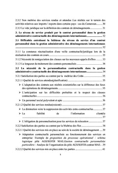 Gestion administrative contractuelle du transport et de la logistique des déménagements