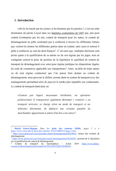 Gestion administrative contractuelle du transport et de la logistique des déménagements