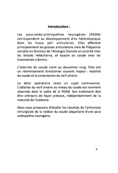 La Para-osteopathie neurogène du coude