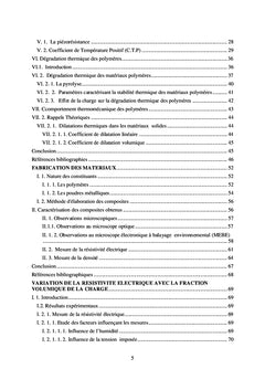 Comportement des polymères Chargés de particules conductrices
