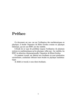 Équations de Klein Gordon sur les variétés