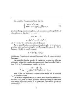 Équations de Klein Gordon sur les variétés