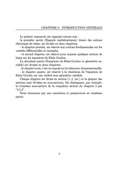 Équations de Klein Gordon sur les variétés