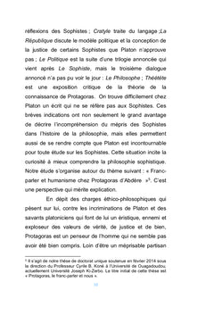 Franc-parler et humanisme chez Protagoras d'Abdère
