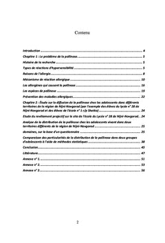 Pollinose chez les adolescents