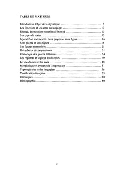 Méthodes et techniques de stylistique française
