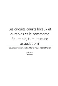 Commerce équitable Nord-Nord : défi réalisable?