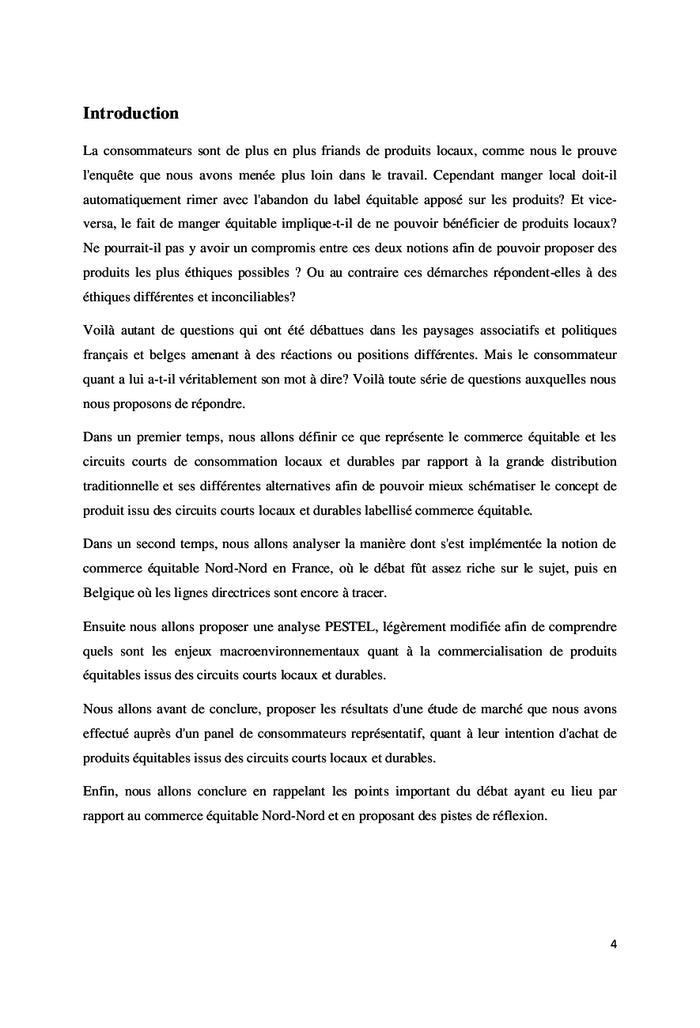 Commerce équitable Nord-Nord : défi réalisable?