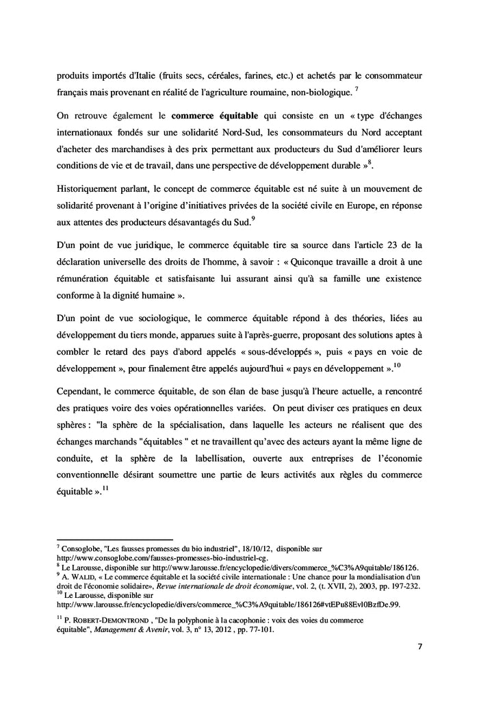 Commerce équitable Nord-Nord : défi réalisable?